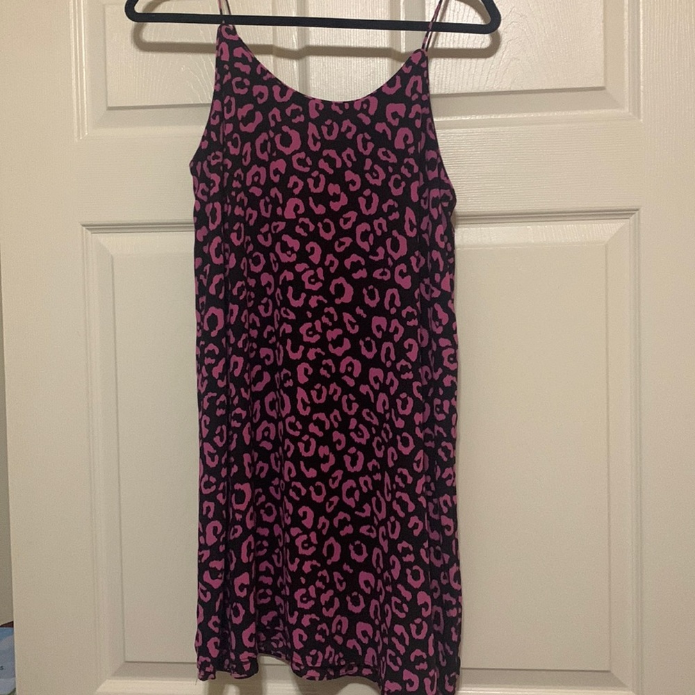 Dress from Francesca’s, size small, pink and black cheetah print